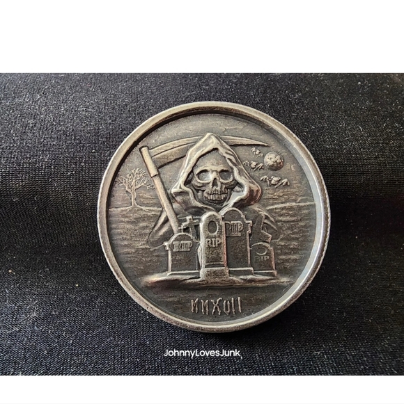 2017 The Grim Reaper 1 Oz 999 Fine MMXVII Silver Round 1/10000 MINTED